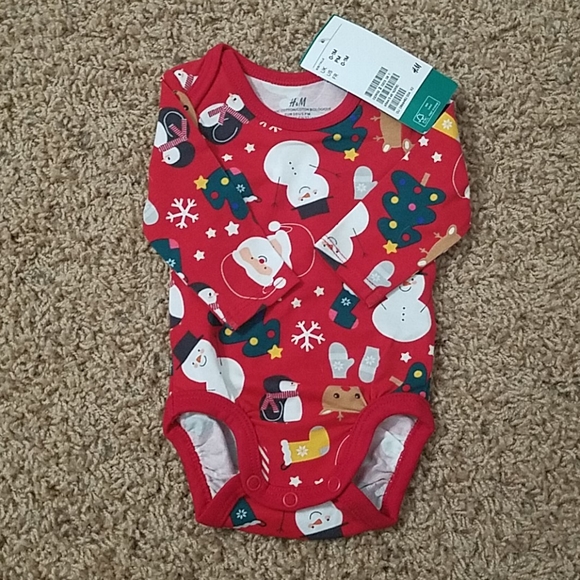 NWT Newborn Christmas Outfit - organic cotton - Picture 3 of 3